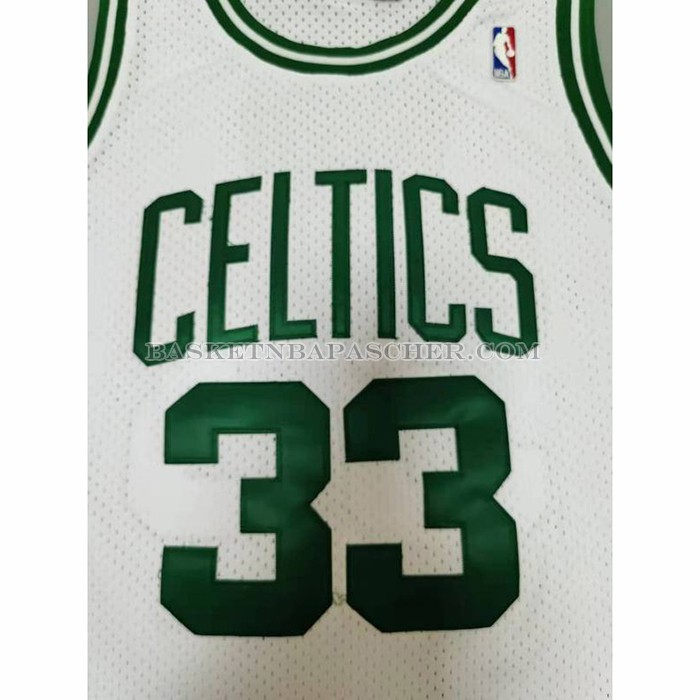 Maillot Boston Celtics Larry Bird NO 33 Mitchell & Ness 1985-86 Blanc